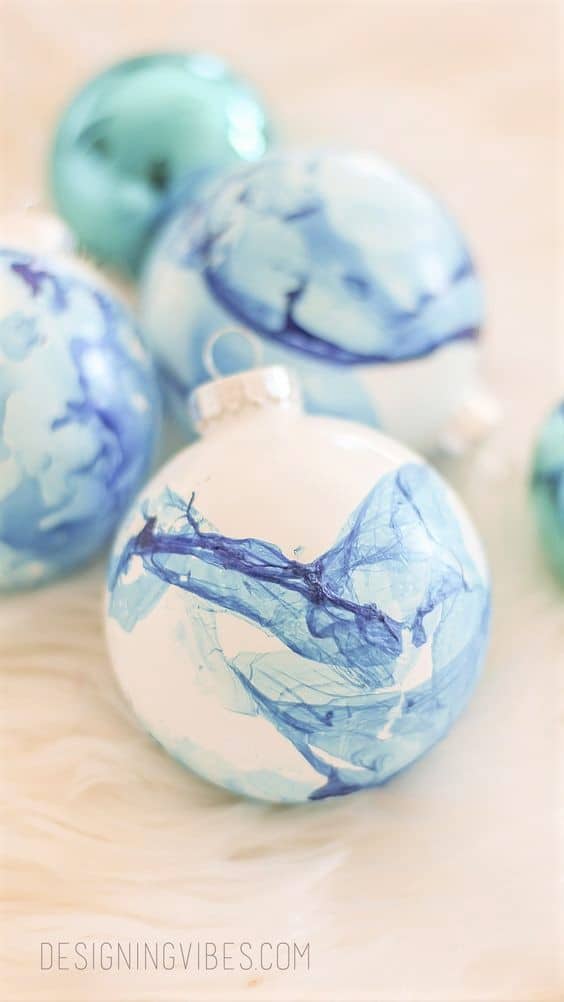 DIY Marble Ball Christmas Tree Ornament