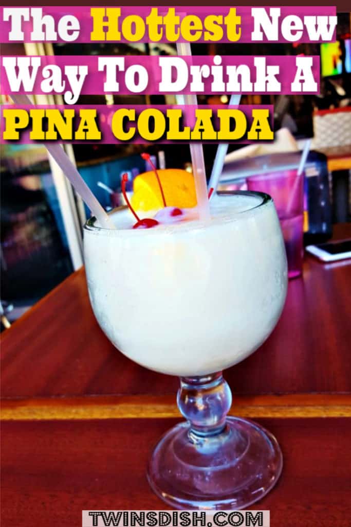 Trendy new Pina Colada. The best Pina Colada summer drink recipe for a summer party.