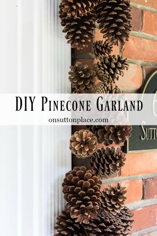 Easy DIY Christmas Decor Ideas/ Pinecone Garland Craft