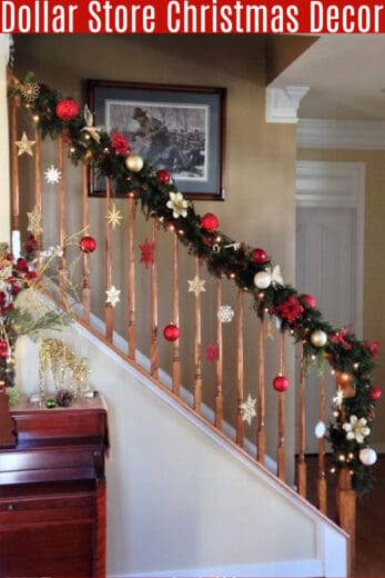 Easy DIY Dollar Store Christmas Decor for livingroom