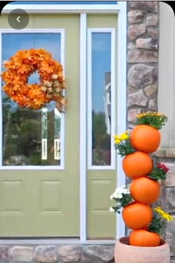 Dollar Store Fall Planter Decoration