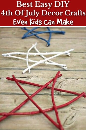 Easy DIY 4th of July Twig Branch Star Craft for Kids