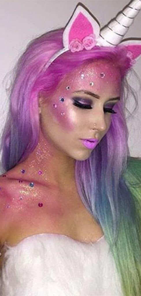 Unicorn Pegasus Make up Halloween Costume