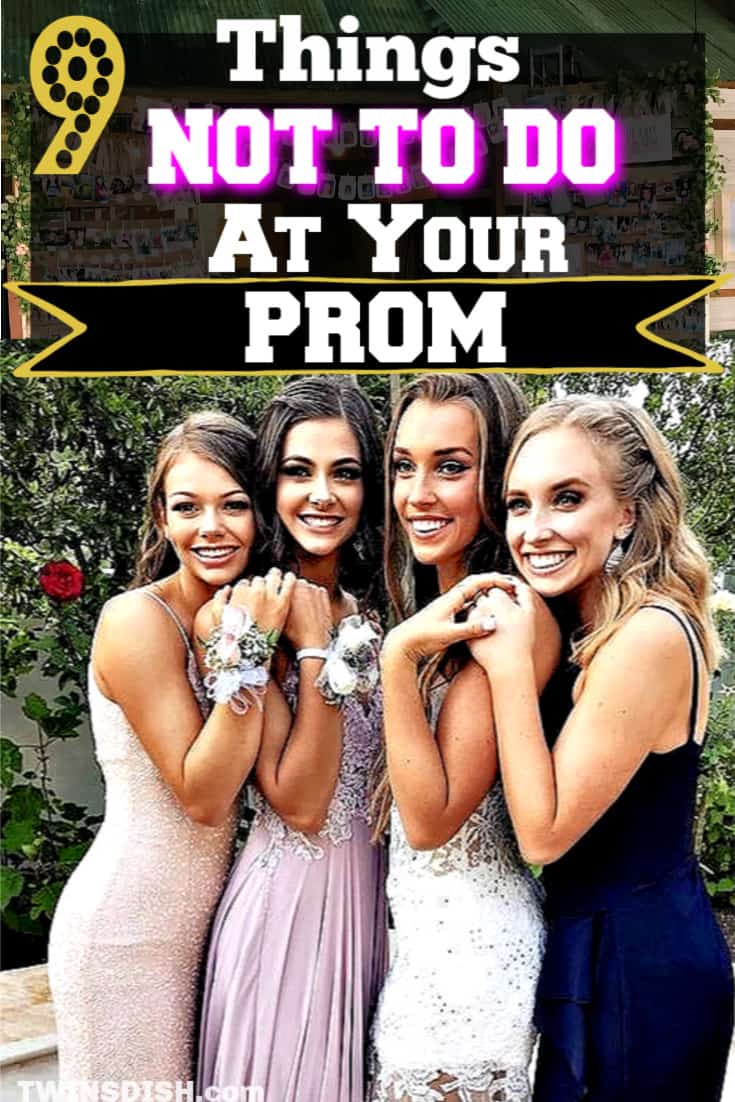 Prom mistakes to avoid. Dresses, make up, shoes, pictures, and dates. A Checklist of what will ruin Prom.