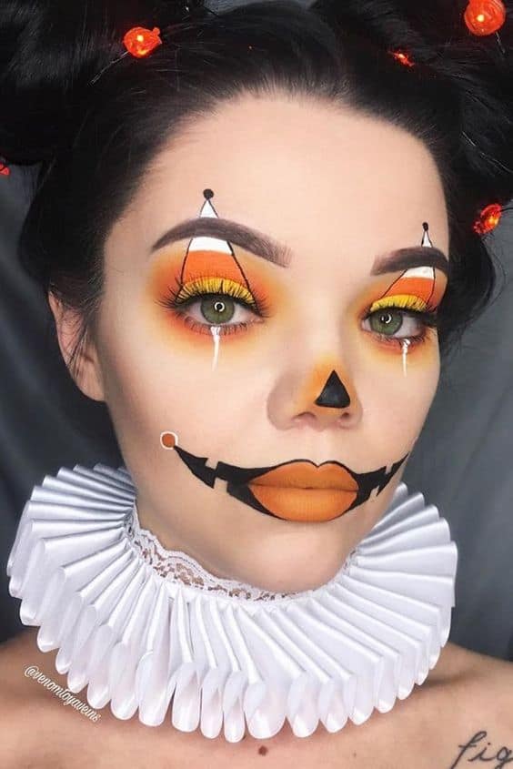 Pumpkin Clown Make Up