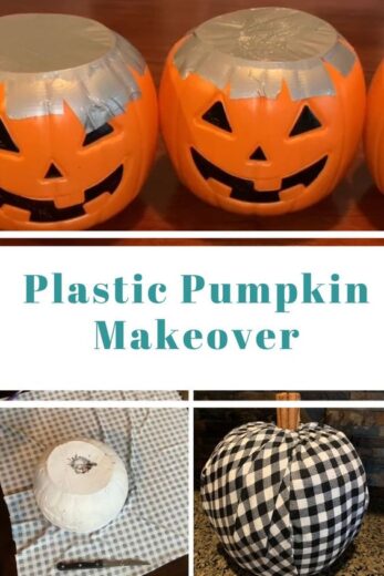 Plastic Pumpkin Fall Decor Craft