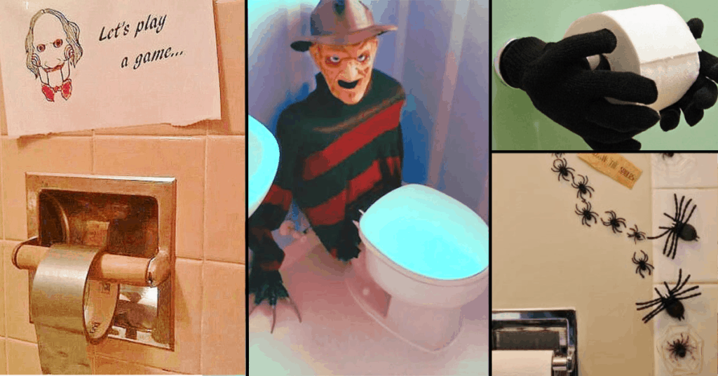 Halloween Bathroom Decorations That'll Scare The Crap Out Of Them