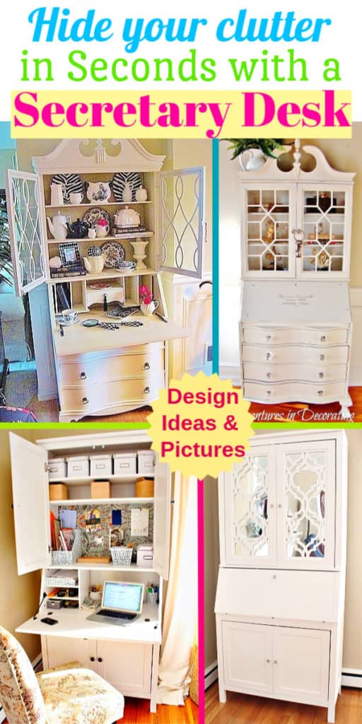 Hide Your Clutter in Minutes With a Secretary Desk