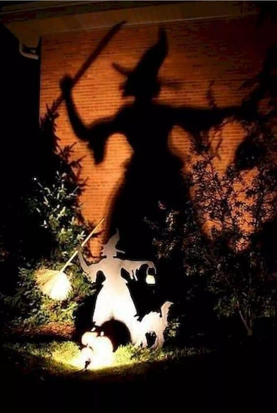 Shadow Witch Outdoor Halloween Decor