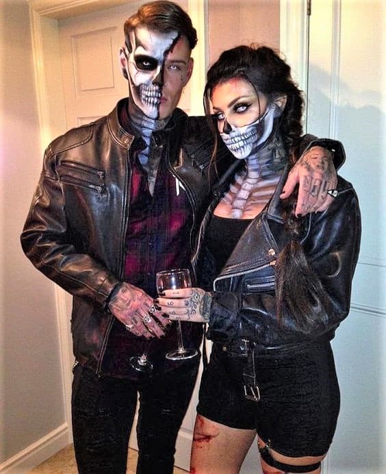 Skeleton Couple Halloween Costume