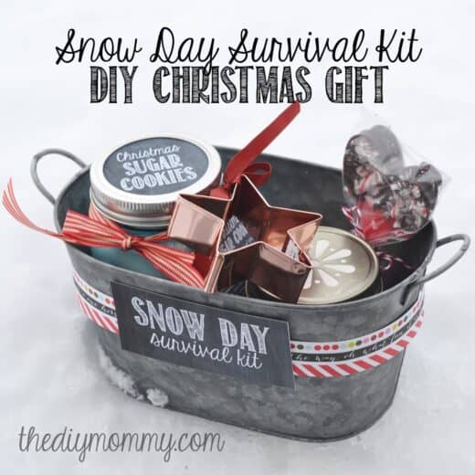 Snow Day Survival Kit Christmas Basket Idea