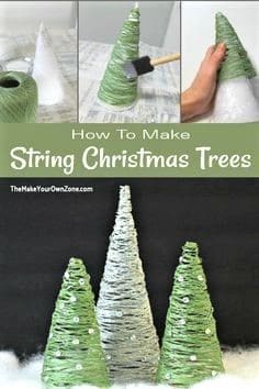 Easy DIY String Christmas Tree