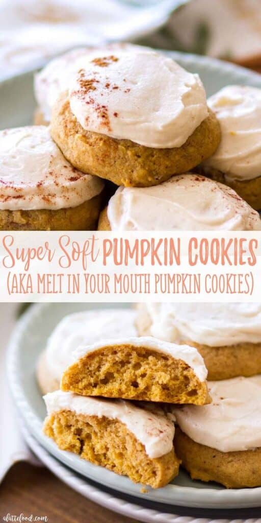 Easy Super Soft Pumpkin Cookie Recipe for Fall Thanksgiving