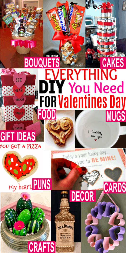 The best DIY Valentines Gifts for boyfriend, Crafts for kids, Decorations, Surprises, Puns, Cards, Gifts for Him, Games and more. If you need easy cheap Valentine's day gifts for boyfriend this is the best list. 