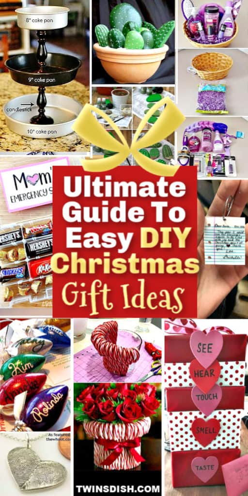 Easy DIY Gifts For Him, For Her, For Parents, and Kids. #GiftIdeas #DIYGifts