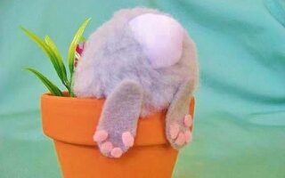 Easy DIY Bunny Pot craft idea for kids. The Best Easy DIY Easter Decoration Ideas for your table.