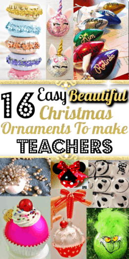 Easy DIY Christmas Ornaments To Make Teachers/ Teacher Christmas Gifts