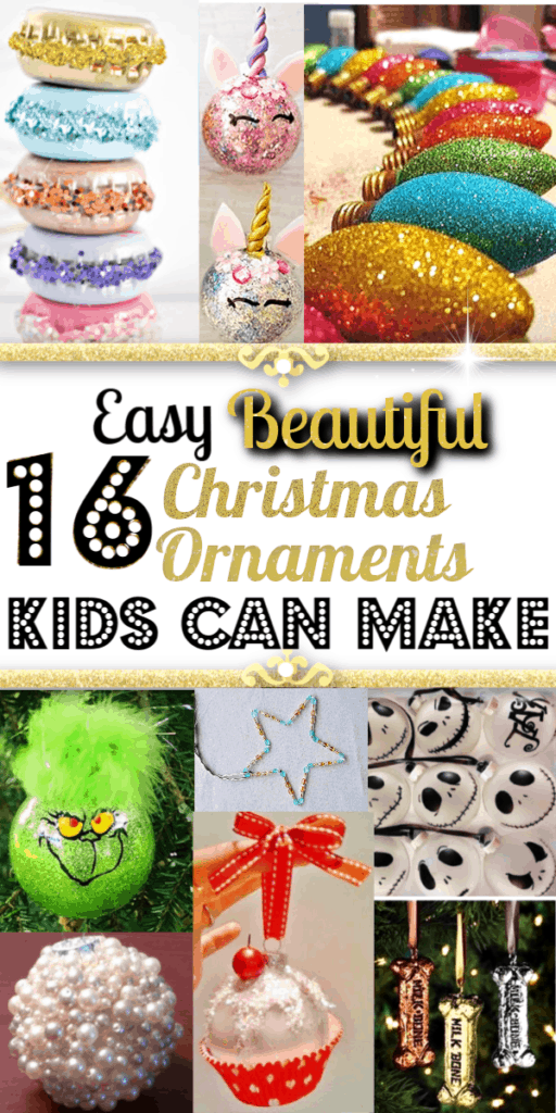 Easy DIY Ornaments kids can make for crafts or gifts. Cricut projects too.