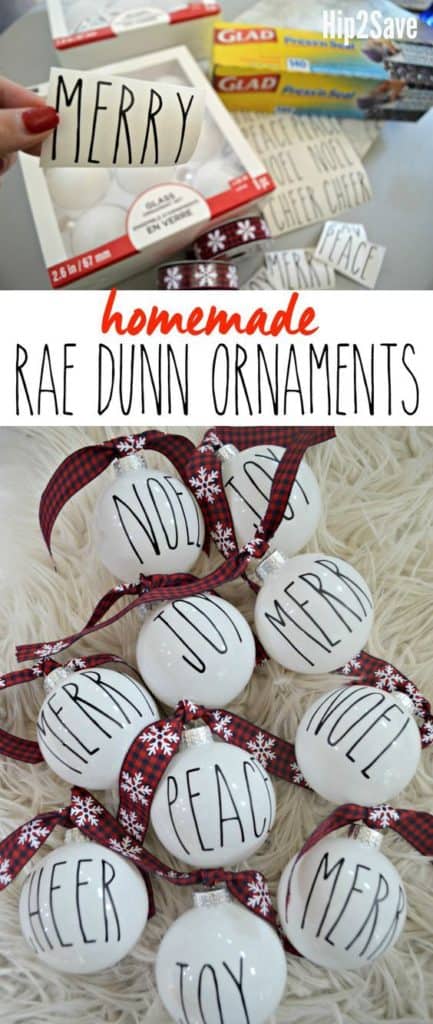 Easy DIY Farm House, Rae Dunn copy of Pottery Barn Ornaments using a cricut machine. This Christmas Tree Ornament is perfect for, kids, Crafts, Farm House Christmas ornaments and decor for an apartment, a friends gift, and teachers gift..