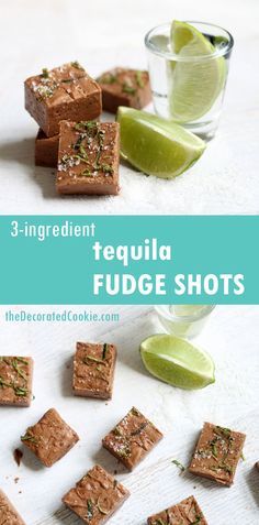 Tequila Fudge Shot- Quick, Easy, 3 ingredient fudge that will get you drunk. Strong but delicious. Perfect for Christmas parties, Christmas treats, DIY Christmas gifts, Christmas appetizers, New Years Eve appetizers, New years Eve treats, and even Birthdays